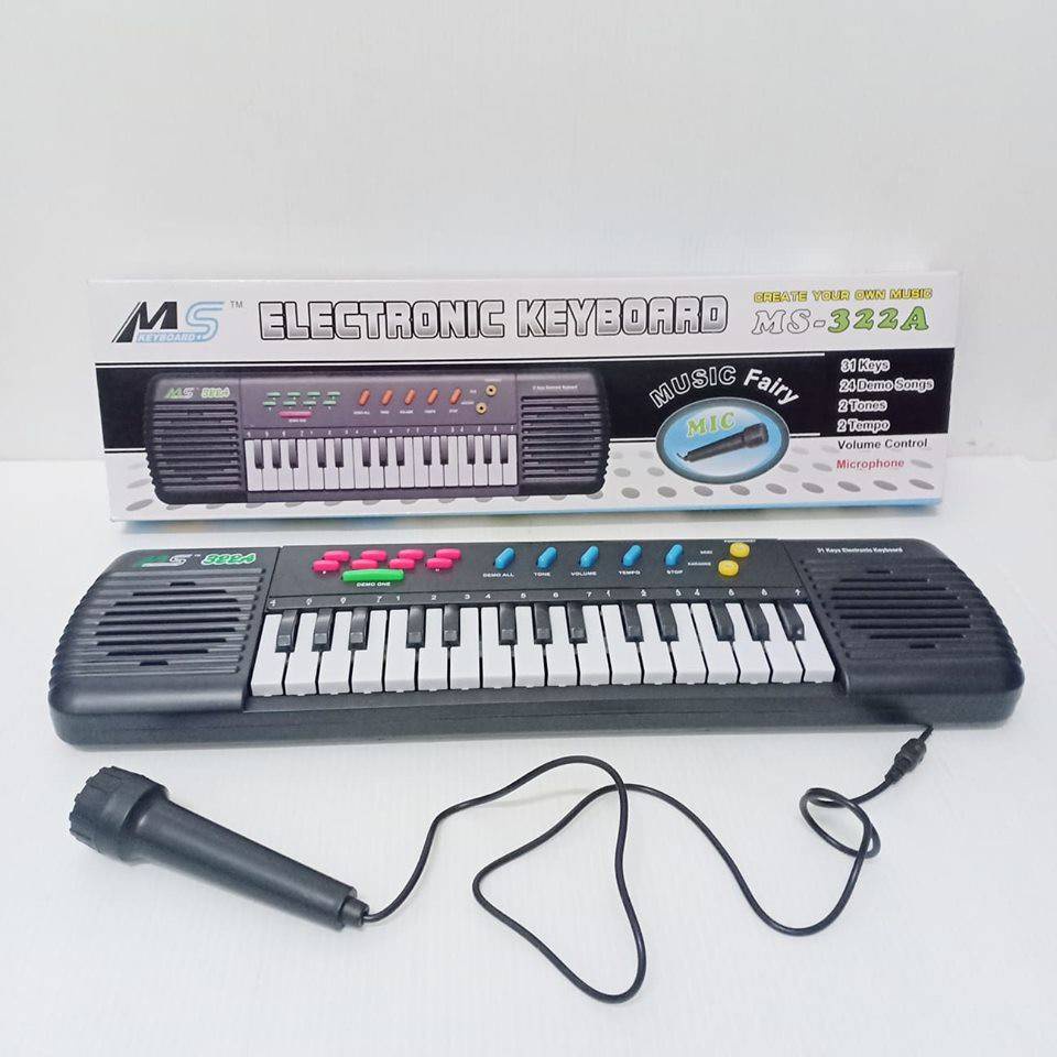 electronic-keyboard-คีย์บอร์ดของเล่น-ออแกนมีไมค์-เปียโนเด็ก-พร้อมไมโครโฟน-คีย์บอร์ดไฟฟ้าเด็ก-ty175