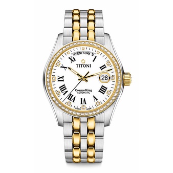 นาฬิกา-titoni-cosmo-day-date-40mm-white-yellow-gold-sparkling-stones-dial-797-sy-db-019-avid-time-ของแท้-ประกันศูนย์