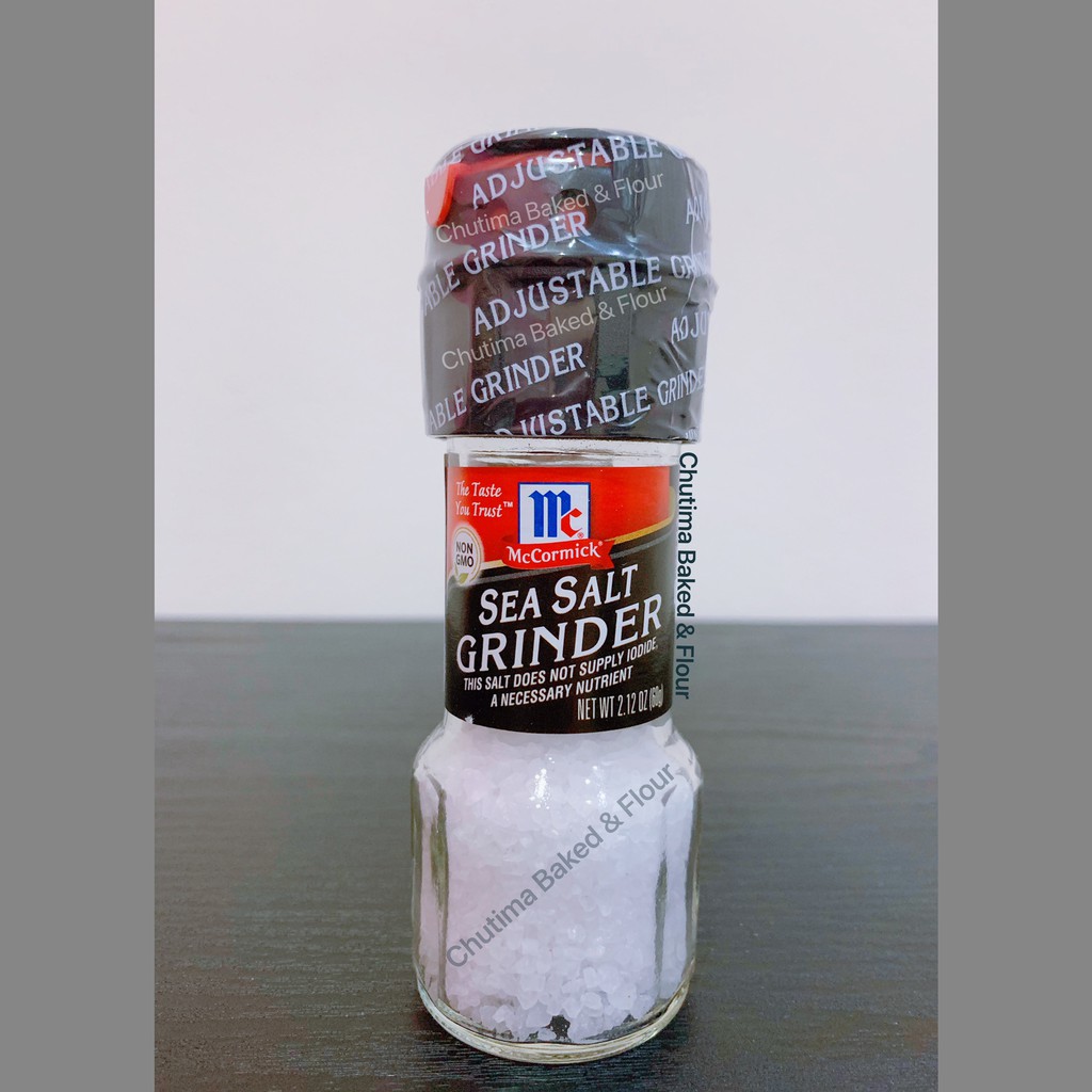 McCormick SEA SALT GRINDER 60g. แม็คคอร์มิค ซี ซอล์ท ไดรน์เตอร์ (เกลือ