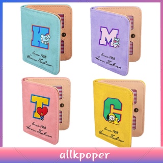 สินค้า กระเป๋าสตางค์ ใบสั้น ลายการ์ตูน KPOP BTS BT21