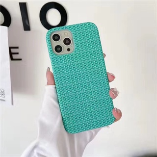 ☸₪﹍Case For Iphone 12 pro max เคส iPhone 12 pro max เคสไอโฟน12 pro max weave pattern