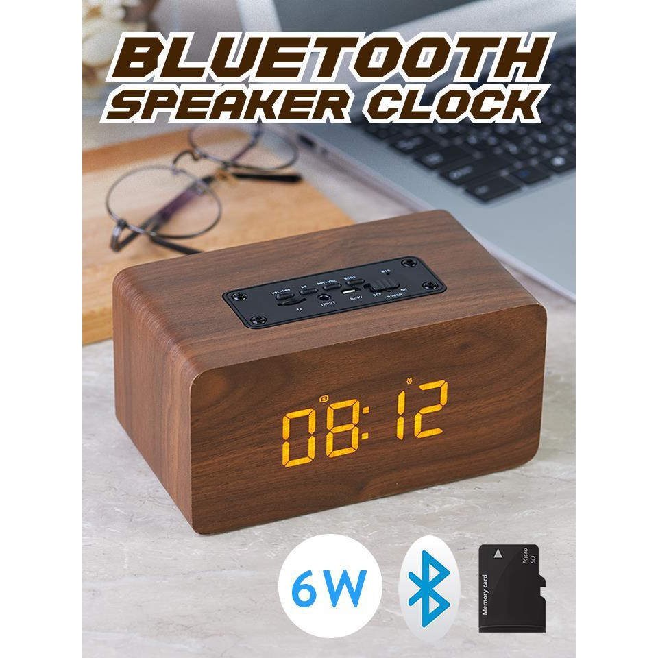 ลำโพงพกพา-bluetooth-speaker-พร้อมนาฬิกาปลุก-ลำโพง