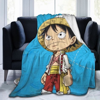 【มีสินค้า】 ONE PIECE ผ้าแฟลนเนลเนื้อนุ่มพิเศษ เหมาะสำหรับผ้าห่มบนเตียงและโซฟา