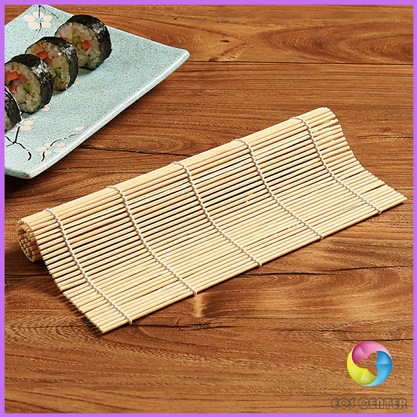 eos-center-เสื่อม้วนซูชิแบบไม้-ที่ม้วนซูชิ-เครื่องมือโอนิกิริ-ทำจากไม้ไผ่-sushi-bamboo-roller