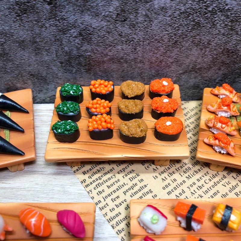 ภาพสินค้าซูชิ ซูชิจิ๋ว ซูชิดินปั้นจิ๋ว มีหลายแบบ ของจิ๋ว miniature อาหารจิ๋ว จากร้าน phonsudam บน Shopee ภาพที่ 5