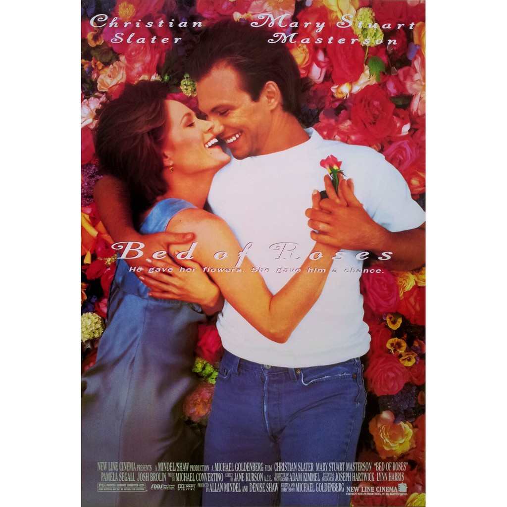 โปสเตอร์-หนัง-bed-of-roses-1996-poster-21-x31-inch-romance-movie-christian-slater