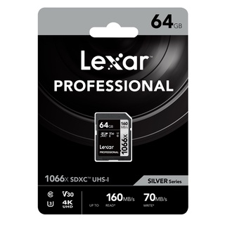 สินค้า Lexar 64GB SDXC Professional 1066x (160MB/s)