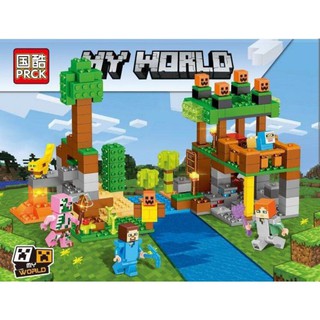 🔥พร้อมส่ง🔥เลโก้ Lego มายคราฟ MineCraft My World สมรภูมิริมน้ำ PRCK-63066 เกรดพรีเมี่ยม 354 ชิ้น ต่อสนุก เล่นเพลินๆ ครับ❤