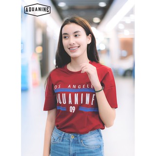 เสื้อยืด AQUANINE เสื้อยืดผู้หญิง รุ่น LOS ANGELES - ( เสื้อยืดสีแดง )