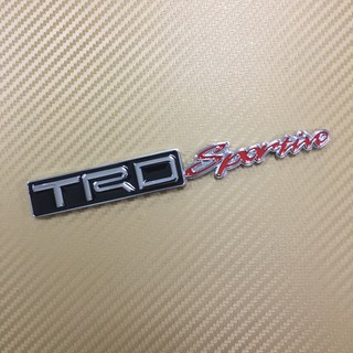 โลโก้ * TRD sportivo ติดรถ Toyota งานโลหะ ขนาด* 2 x 16 cm ราคาต่อชิ้น