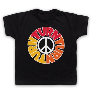 เสื้อยืดสีขาวเสื้อยืด พิมพ์ลายวงร็อค The Byrds Un Turn Turn Seasons สไตล์มินิมอล แฟชั่นสําหรับเด็กS-4XL