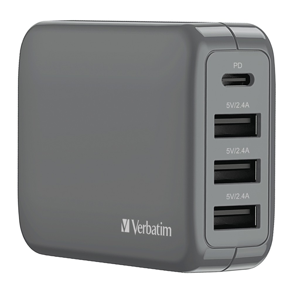 verbatim-travel-charger-30w-4-ports-pd-fast-charge-incld-4-international-plugs-eu-us-au-uk-66320