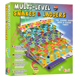 ภาพขนาดย่อของภาพหน้าปกสินค้าเกมบันไดงู 3D Multi-level Snakes & Ladders บันไดงู 3 มิติ จากร้าน detoys.official บน Shopee