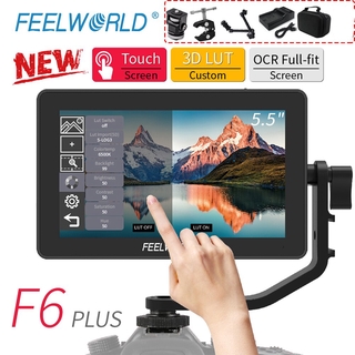 ภาพหน้าปกสินค้า【จัดส่งตลอด 24 ชั่วโมง】FEELWORLD F6 PLUS V2 จอภาพ 4K กล้อง 6 นิ้วหน้าจอสัมผัส DSLR 3D LUT IPS FHD 1920x1080 วิดีโอ 4K HDMI Live Monitor DSLR พร้อม Type C ที่เกี่ยวข้อง