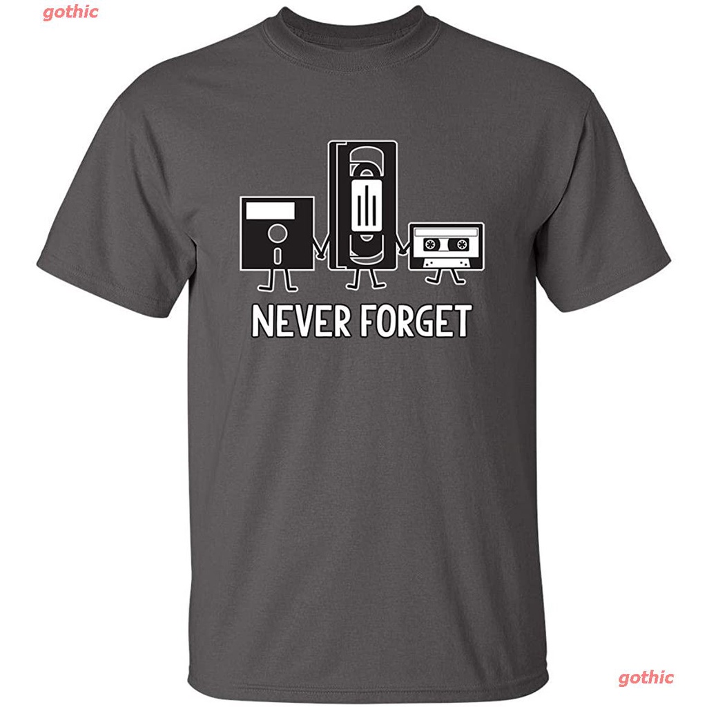 เสื้อยืดแขนสั้น-never-forget-retro-vintage-cassette-tape-graphic-novelty-unisex-funny-t-shirt-popular-t-shirts