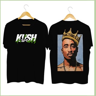 เสื้อผ้าTee_home/kush/2PAC เสื้อยืด Tupac Shakur วัฒนธรรมวินเทจ Grap เสื้อผ้าเสื้อยืด O&gt;(
