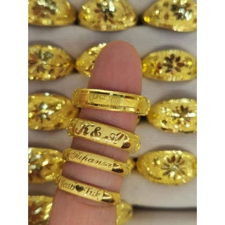 ภาพหน้าปกสินค้าแหวนทองสลักชื่อ แหวนเลเซอร์ ทองคำแท้เยาวราช 96.5 ที่เกี่ยวข้อง