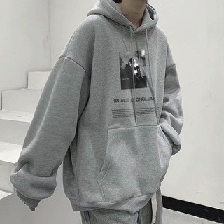 ภาพขนาดย่อของภาพหน้าปกสินค้าเสื้อกันหนาว มีฮู้ด สไตล์เกาหลี สําหรับผู้ชาย 5 สี long sleeve hoodie จากร้าน yichen98715.th บน Shopee ภาพที่ 4