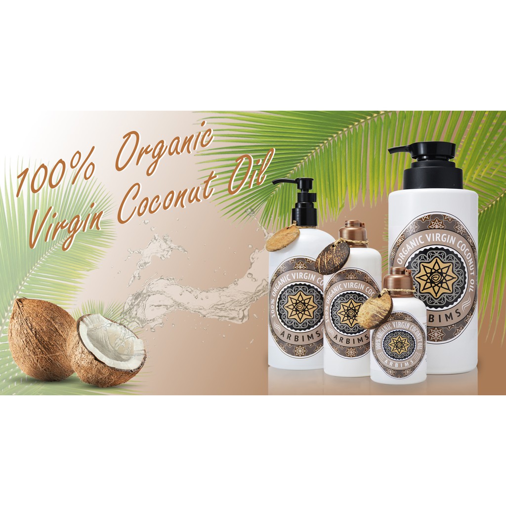 arbims-น้ำมันมะพร้าวบริสุทธิ์-100-coconut-oil-400-ml-น้ำมันมะพร้าวบริสุทธิ์สกัดเย็นออร์แกนิค-ให้ความชุ่มชื้นบำรุงผิว