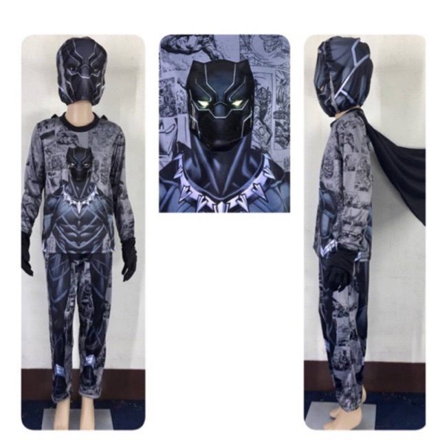 ขุด-black-panther-แฟนซีเด็กชายราคาถูกแถมฟรีหน้ากาก