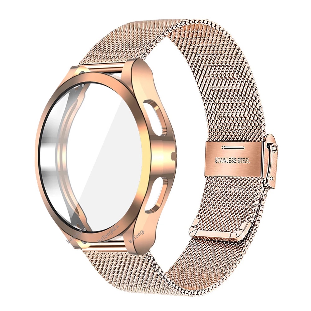 ภาพหน้าปกสินค้าเคส สายนาฬิกาข้อมือ สเตนเลส ตาข่าย สําหรับ Samsung Galaxy Watch 4 44 มม. 40 มม. 4 Classic 42 มม. 46 มม. จากร้าน hiyifut.th บน Shopee