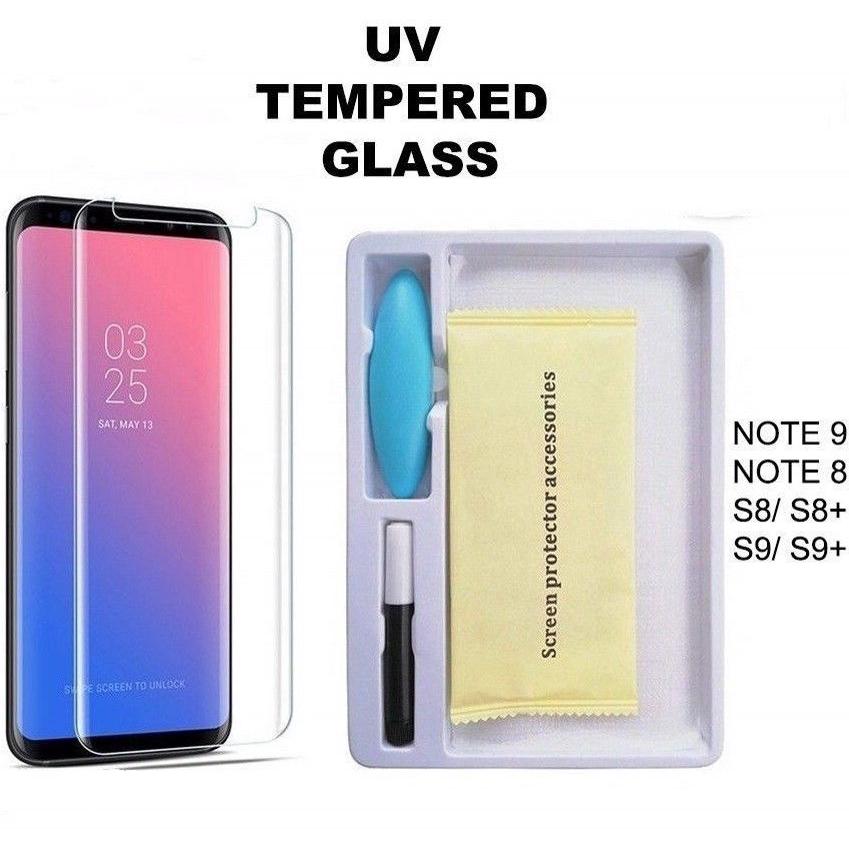 ภาพขนาดย่อของสินค้าฟิล์ม กระจกนิรภัย UV Glass สำหรับ Samsung เเละ iPhone