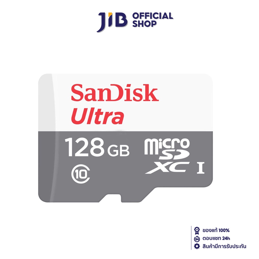 ภาพหน้าปกสินค้าSANDISK 128 GB MICRO SD CARD (ไมโครเอสดีการ์ด) ULTRA SDHC CLASS 10 (SDSQUNR-128G-GN6MN)