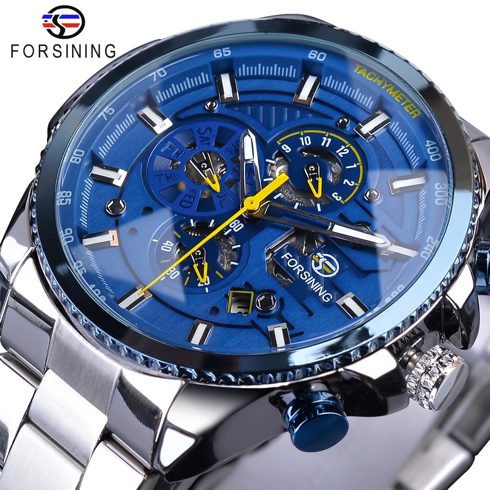 forsining-blue-ocean-design-silver-steel-3-dial-calendar-display-mens-automatic-mechanical-sport-wrist-watches-top-brand
