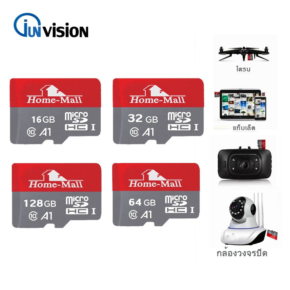 ภาพสินค้า16GB Homemall Ultra Micro SD Card Class10 A1 (SDSQUAR) เมมโมรี่การ์ด โทรศัพท์ มือถือ แท๊บเล็ต ประกัน 1 ปี จากร้าน junanvision บน Shopee ภาพที่ 2