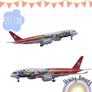 โมเดลเครื่องบิน(สินค้าส่งจากไทย) ขนาด 20CM. มีล้อ Air Sichuan Panda Aircraft A350