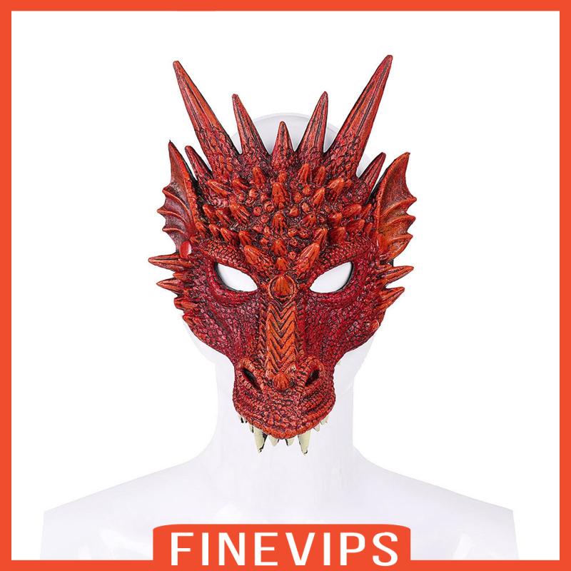 finevips-หน้ากากมังกร-แบบเต็มหัว-สีแดง-สําหรับคอสเพลย์