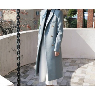 Pre-order: Slim knee winter cashmere woolen coat
