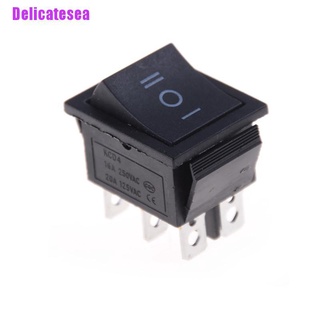 Hot Sale 1PCS KCD4 Rocker Switch Black DPDT ON/OFF/ON 6 PIN 16A/250VAC 20A/125VAC