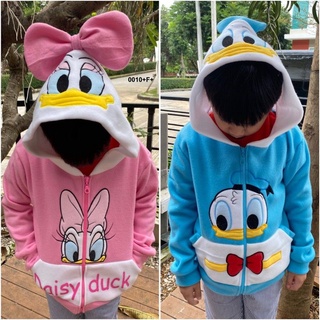 🔥ส่งฟรีจ้า🔥เสื้อกันหนาวเด็กลายการ์ตูน ลาย Daisy Duck &amp; Donald Duck