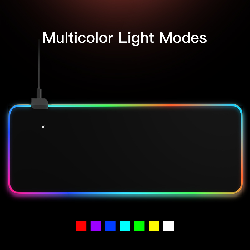ภาพหน้าปกสินค้าLDD แผ่นรองเมาส์มีไฟ แบบยาว RGB 7 สี แผ่นรองเมาส์เกมมิ่ง แผ่นรองเมาส์ 80x30 Gaming Mouse pad จากร้าน ldd_3c.shop บน Shopee