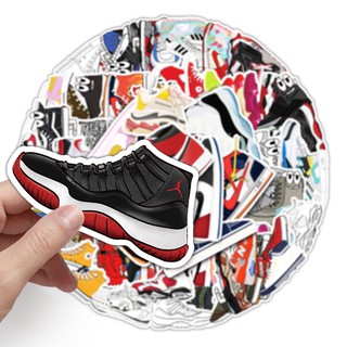 ภาพขนาดย่อของภาพหน้าปกสินค้าNike Air Jordan สติ๊กเกอร์ติดรองเท้าสเก็ตบอร์ดกันน้ํา จากร้าน mj111.th บน Shopee