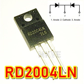 (1ตัว) RD2004LN , RD2004 ใช้แทน RD2003N High-Speed Switching Diode 20A ...