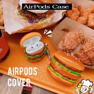 เคสหูฟัง รูปแฮมเบอร์เกอร์ สําหรับ Airpods 3gen Airpods 3 Airpods 2021 Airpods 3 Airpods Pro Airpods 2gen