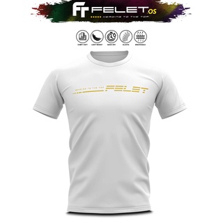 Felet FT Dry 1.0 เสื้อเชิ้ตแบดมินตัน ธรรมดา สําหรับทุกเพศ - สีขาว