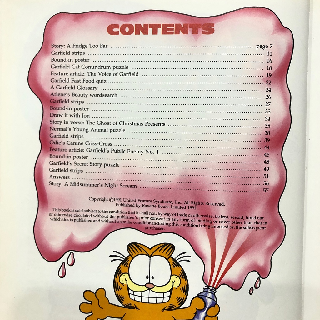 หนังสือนิทานภาษาอังกฤษ-ปกแข็ง-garfield-annual