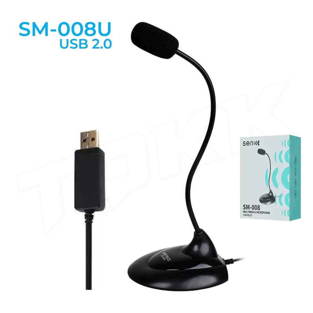 ไมโครโฟนแบบตั้งโต๊ะ SEN SM-008 และ SM-008U/////////////// | Shopee Thailand