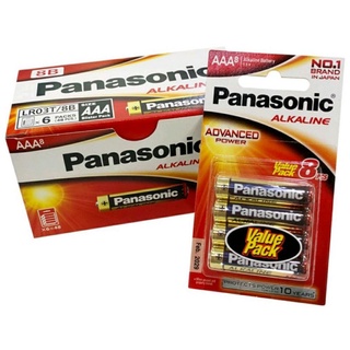 ถ่าน Panasonic alkaline AAA 1.5V ของแท้ บริษัทรับประกันคุณภาพ