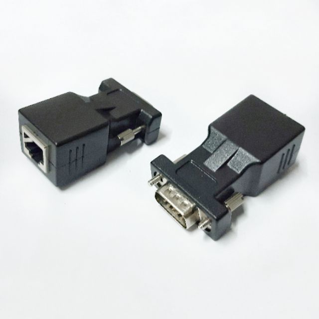 ภาพหน้าปกสินค้าหัวแปลง​ LAN to VGA Converter (1คู่) ️ส่งจากไทย​️ ตัวแปลง VGA extender ตัวแปลง vga to rj45 สายแลน สายvga VGA to LAN จากร้าน easy_car บน Shopee