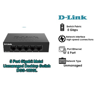 d-link-dgs-105gl-5-port-gigabit-metal-unmanaged-desktop-switch