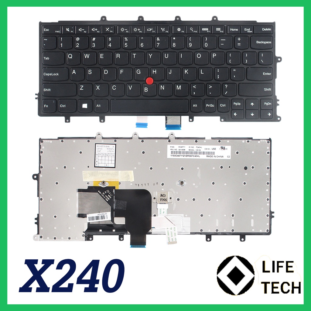 คีย์บอร์ด Lenovo Thinkpad X240 X250 X260 X270 X240I X250S X230S X240S ...
