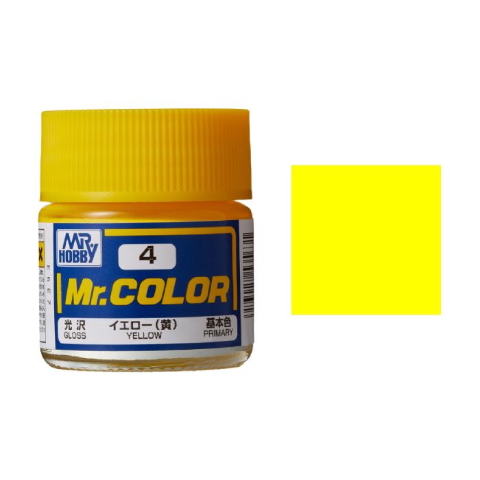 mr-hobby-color-4-yellow-สีอะคริลิคสำหรับผสมทินเนอร์-dreamcraft-model