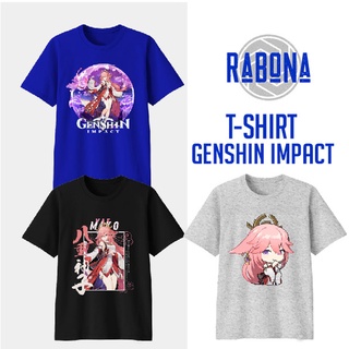 Genshin Impact Series พร้อมส่ง เสื้อยืด ผ้าฝ้าย ขนาดใหญ่ 30s สําหรับเด็กทารก