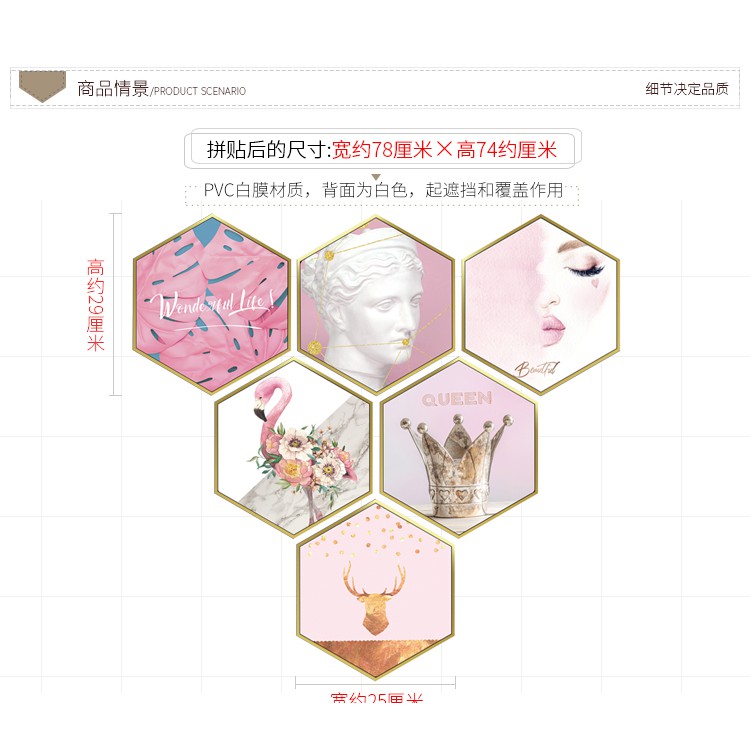 wuxiang-สติกเกอร์ติดผนัง-ลายนกฟลามิงโก้-หัวใจ-สีชมพู-อบอุ่น-โรแมนติก-สําหรับตกแต่งห้องนอน-ข้างเตียง