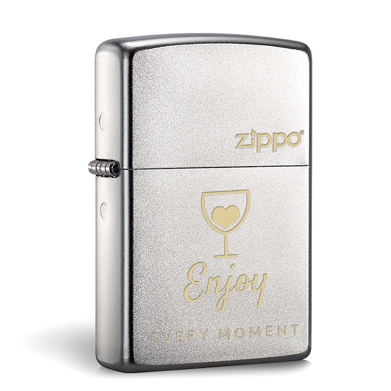 zippo-zippo-ของแท้-zippo-zippo-ไฟแช็กของแท้จากอเมริกา-frosted-205-series-ไฟแช็กน้ำมันก๊าดกันลม