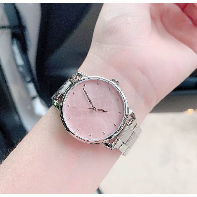 สด-ผ่อน-นาฬิกา-สีเงินหน้าปัดชมพู-coach-หน้าปัด-36-มิล-14503406-coach-grand-ladies-stainless-steel-watch